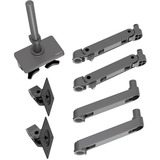 Ergotron LX Pro Dual Stacking Arm monitorarm Donkergrijs