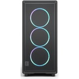 Fractal Design Epoch RGB midi tower behuizing Zwart | 2x USB-A | 1x USB-C | RGB | Tempered Glass