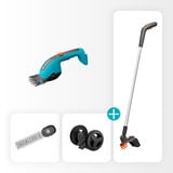 GARDENA AccuGrasschaar Set PowerCut 18V P4A Solo Grijs/turquoise, 14752-55, accu en oplader niet inbegrepen