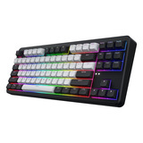 Hator Rockfall 3 TKL Wireless, gaming toetsenbord Zwart, US lay-out, RGB, PBT keycaps, Hotswap, 2.4 GHz / Bluetooth / USB-C