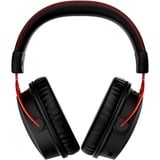 HyperX Cloud Alpha Wireless  over-ear gaming headset Zwart/rood