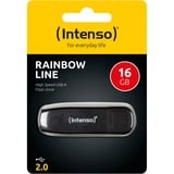 Intenso Rainbow Line 16 GB usb-stick Zwart