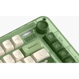 Iqunix ZX75 Camping Wireless Mechanical Keyboard Groen, US lay-out (QWERTY), Cherry MX Blue, 75%, RGB leds, Hot-swappable, Double-shot PBT, 2.4GHz | Bluetooth 5.1 | USB-C