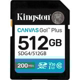 Kingston Canvas Go! Plus SDXC 512 GB geheugenkaart Zwart, Class 10, UHS-I U3, V30