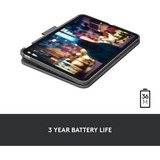 Logitech Slim Folio voor iPad (10e generatie) toetsenbord EU lay-out (QWERTY), 80% (TKL)	