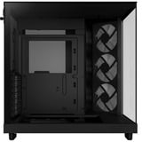 NZXT H6 Flow RGB midi tower behuizing Zwart | 2x USB-A | 1x USB-C | RGB | Tempered Glass