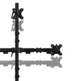 Neomounts DS45-600BL2-1 Monitorstandaard voor drie schermen 10-32" monitorarm Zwart