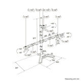Neomounts DS45-600BL2-1 Monitorstandaard voor drie schermen 10-32" monitorarm Zwart