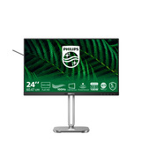 Philips 24B2G5301 23.8" monitor Zilver/zwart, VGA, HDMI, DisplayPort, USB-C, LAN, Audio, 100 Hz
