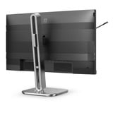 Philips 24B2G5301 23.8" monitor Zilver/zwart, VGA, HDMI, DisplayPort, USB-C, LAN, Audio, 100 Hz