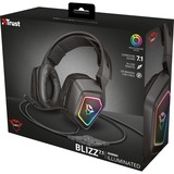 Trust GXT 450 Blizz RGB 7.1 Surround Gaming Headset Zwart, RGB leds