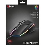 Trust GXT 950 Idon Illuminated Gaming Mouse Zwart, 500 - 6000 Dpi, RGB leds