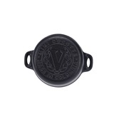 Victoria Mini Cocotte 0,22 liter, Enameled bak-/braadpan Zwart