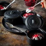 Victoria Mini Cocotte 0,22 liter, Enameled bak-/braadpan Zwart