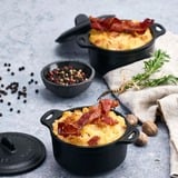 Victoria Mini Cocotte 0,22 liter, Enameled bak-/braadpan Zwart