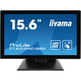 iiyama Prolite T1634MC-B8X 16" Touchscreen-Monitor  Zwart, VGA, HDMI, DisplayPort, Touch
