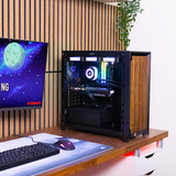 ALTERNATE Thunderstorm Pro Ryzen 7 – RTX 5070 Ti ICue Limited edition gaming pc Zwart/houtkleur | R7 9800X3D | RTX 5070 Ti | 16 GB | 1 TB SSD