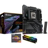ALTERNATE Upgrade Kit X870E AORUS ELITE X3D + Ryzen 7 9800X3D + 32 GB Zwart, Moederbord, CPU, Geheugen