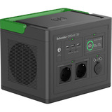 APC Schneider OffGrid draagbare Power Station 730 powerstation Zwart/groen, PPS730-GR, Lithium-ion batterij 738Wh, 2x 230V 700W, 3x USB-A QC, 2x USB-C PD