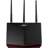 ASUS 4G-AC86U router Zwart/rood