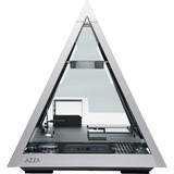 AZZA Pyramid 804L, Show-case Grijs/zwart | 2x USB-A 3.2 (5 Gbit/s) | USB-C 3.2 (5 Gbit/s) | 2x Audio | Window-kit