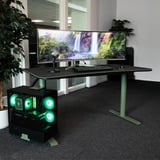 Arozzi Arena Medium Gaming Desk - Forest Green Groen