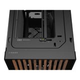Corsair FRAME 5000D WOOD RS midi tower behuizing Zwart/houtkleur | 3x USB-C | Tempered Glass
