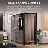 Corsair FRAME 5000D WOOD RS midi tower behuizing Zwart/houtkleur | 3x USB-C | Tempered Glass