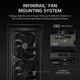 Corsair FRAME 5000D WOOD RS midi tower behuizing Zwart/houtkleur | 3x USB-C | Tempered Glass