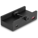 DeLOCK Externe 3-poort USB-hub met borgschroef Zwart