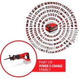 EINHELL Accu reciprozaag TE-AP 18 Li Solo Rood/zwart, Accu en oplader niet inbegrepen