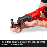 EINHELL Accu reciprozaag TE-AP 18 Li Solo Rood/zwart, Accu en oplader niet inbegrepen