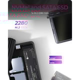 ICY BOX IB-CR602M-C31 externe behuizing Zwart