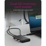 ICY BOX IB-CR602M-C31 externe behuizing Zwart