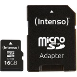 Intenso microSDHC 16GB Class 10 geheugenkaart incl. SD adapter