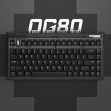 Iqunix OG80 Dark Side Wireless Mechanical Keyboard, gaming toetsenbord Zwart, US lay-out, Cherry MX Brown, RGB leds, 80% (TKL), Hot-swappable, PBT, 2.4GHz | Bluetooth 5.1 | USB-C