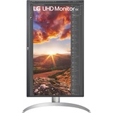 LG 27UP850N-W 27" 4K Ultra HD Monitor Zilver, 2x HDMI, 1x DisplayPort, 2x USB-A 3.2 (5 Gbit/s), 1x USB-C