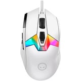 LORGAR MSP80 gaming muis Wit, 100 - 26000 dpi, RGB, RGB display