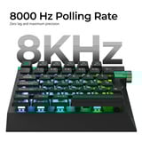 Lemokey L0 HE One Handed Magnetic Switch Gaming Keyboard Zwart, US lay-out, RGB, Nuclear PBT, 8K, Knob