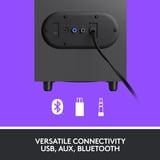 Logitech Z407 Bluetooth pc-luidspreker Zwart, Bluetooth