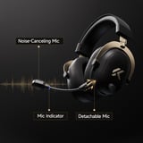 MCHOSE V9 Turbo+ Magnetic Wireless  over-ear gaming headset Wit/zilver, Nintendo Switch, PlayStation 4, PlayStation 5, Mobiel, Pc, 2.4G / Bluetooth / USB