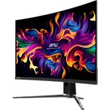MSI MPG 321CURX QD-OLED 31.5" 4K UHD curved gaming monitor Zwart, 2x HDMI, DisplayPort, 2x USB-A, USB-B, USB-C, 240 Hz