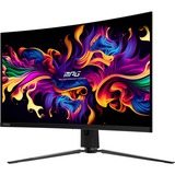 MSI MPG 321CURX QD-OLED 31.5" 4K UHD curved gaming monitor Zwart, 2x HDMI, DisplayPort, 2x USB-A, USB-B, USB-C, 240 Hz