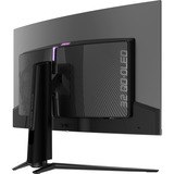 MSI MPG 321CURX QD-OLED 31.5" 4K UHD curved gaming monitor Zwart, 2x HDMI, DisplayPort, 2x USB-A, USB-B, USB-C, 240 Hz