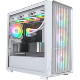 Montech X5M midi tower behuizing Wit | 2x USB-A | 1x USB-C | RGB | Tempered Glass