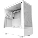 NZXT H5 Flow All White midi tower behuizing Wit (mat) | 1x USB-A | 1x USB-C | Tempered Glass