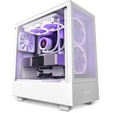NZXT H5 Flow All White midi tower behuizing Wit (mat) | 1x USB-A | 1x USB-C | Tempered Glass