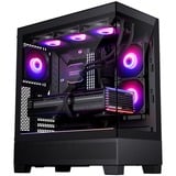 Phanteks XT View midi tower behuizing Zwart | 1x USB-A | 1x USB-C | RGB | Tempered Glass