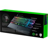 Razer Huntsman V3 Pro TKL RGB mechanisch gaming toetsenbord Zwart, US lay-out (QWERTY), Razer Analog Optical Gen 2, 80% (TKL)	, Double-shot PBT
