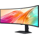 Samsung ViewFinity S49F950UAU 49" Curved UltraWide monitor Zwart, 2x HDMI, DisplayPort, 3x USB-A, USB-B, USB-C, RJ-45